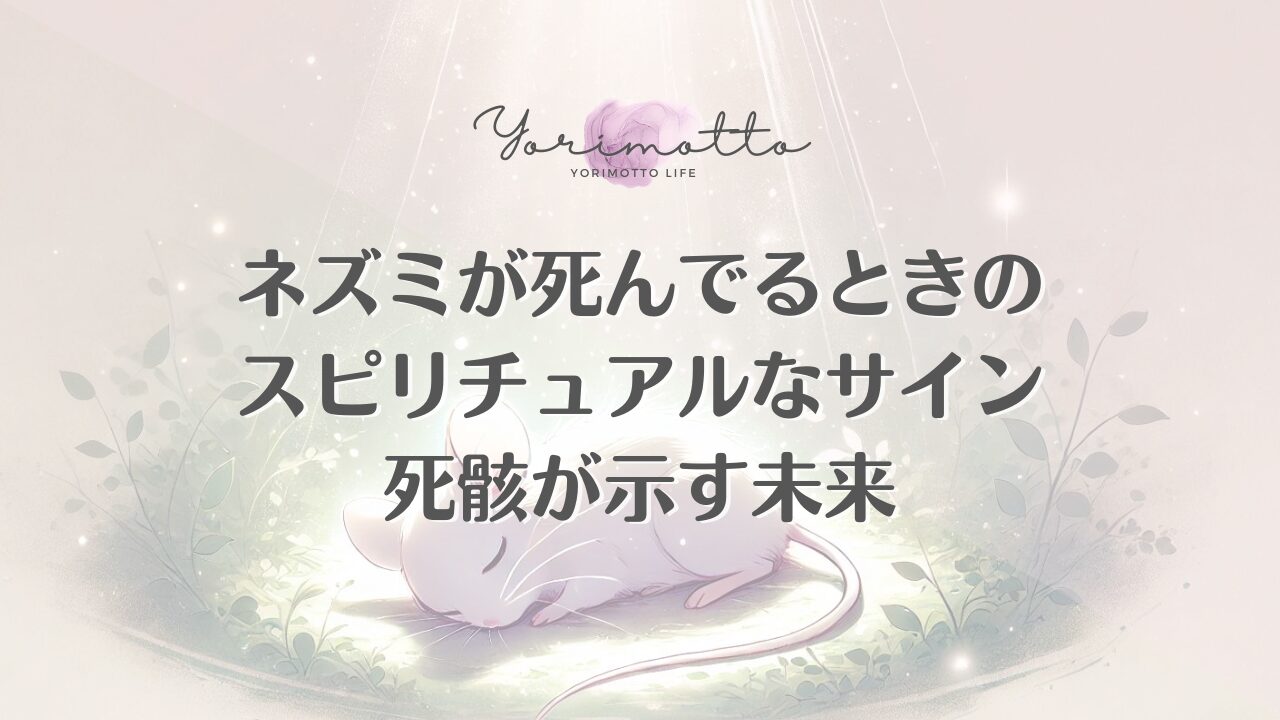ネズミが死んでるときのスピリチュアルなサイン｜死骸が示す未来