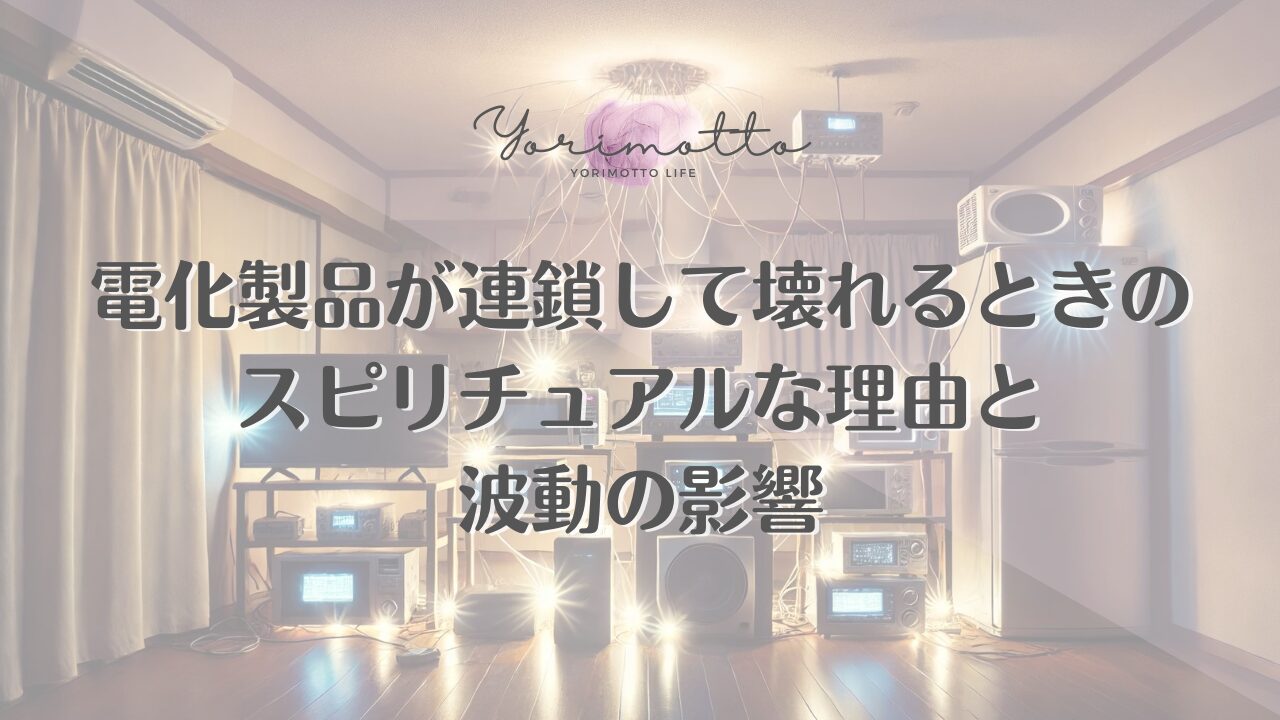 電化製品が連鎖して壊れるときのスピリチュアルな理由と波動の影響