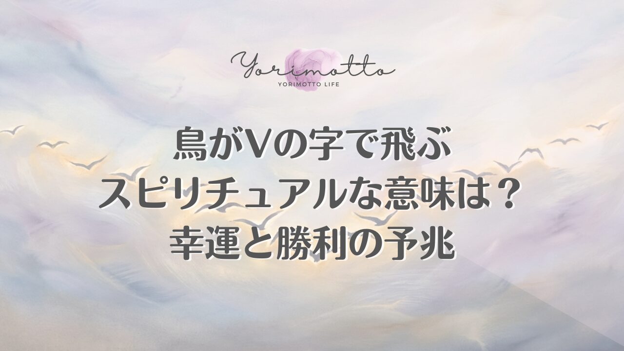 鳥がVの字で飛ぶスピリチュアルな意味は？幸運と勝利の予兆